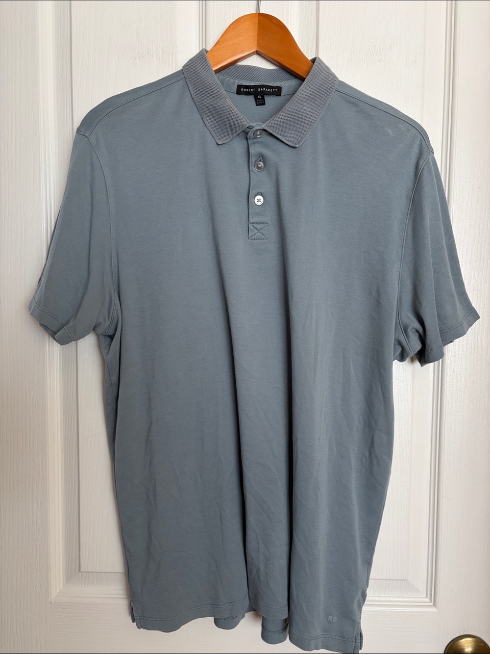Robert Barakett Teal Gray Men's Polo Shirt